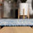 Leonora Bohemian Textured Weave Floral Navy/Gray Indoor/Outdoor Rug-824125837