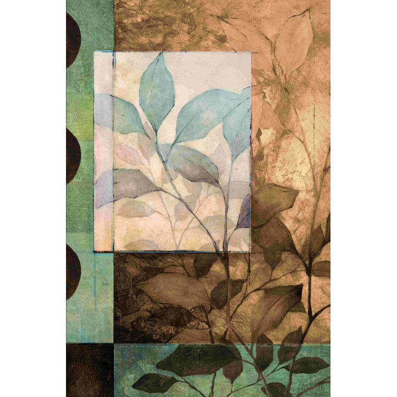 Fenêtre sur les arbres 2 - peinture sur toile tendue, H 36 po x l 24 po