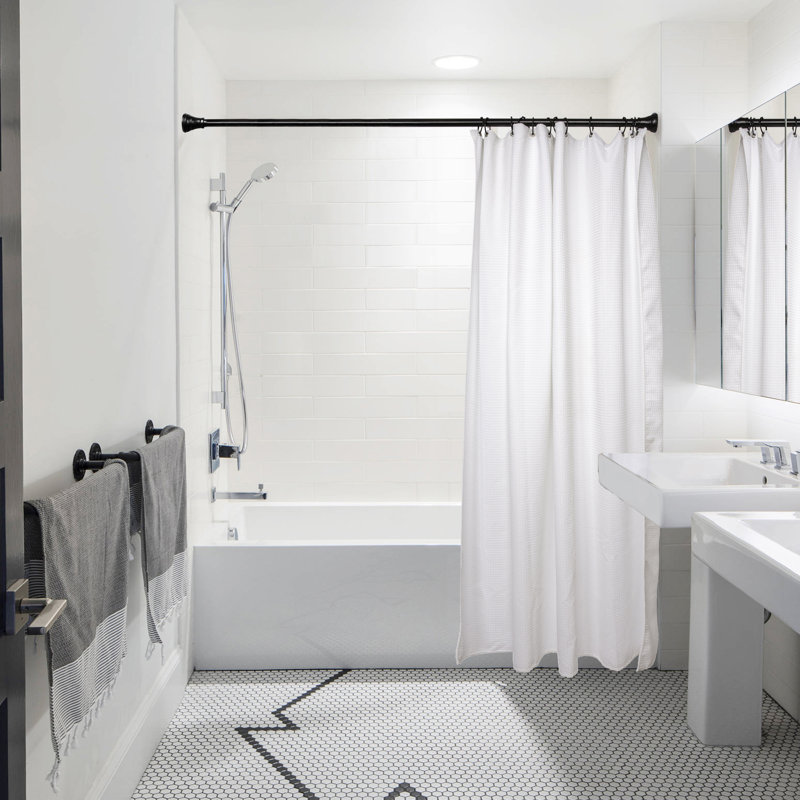 Crochets à rideau de douche, Noir