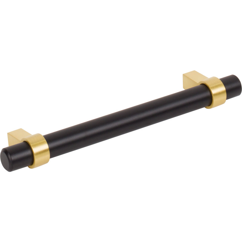 Key Grande Bar / Handle Pull, Matte Black/Brushed Gold