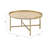 Oak & Gold Finish Coffee Table