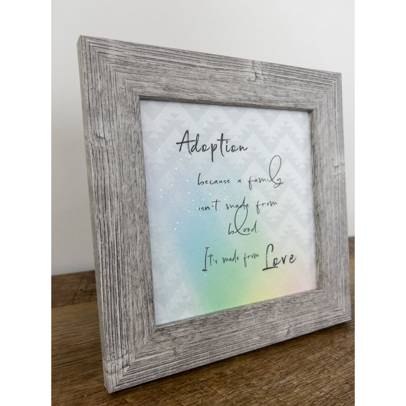 «Adoption Family», impression encadrée