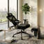 Fauteuil de bureau ergonomique avec appui-tête 3D, soutien lombaire 4D, accoudoirs réglables, inclinaison 145 ° Zero Gravity, fauteuil de jeu d'ordinateur avec repose-pieds, dossier en filet respirant et siège en coin pour les jeux de bureau à domicile
