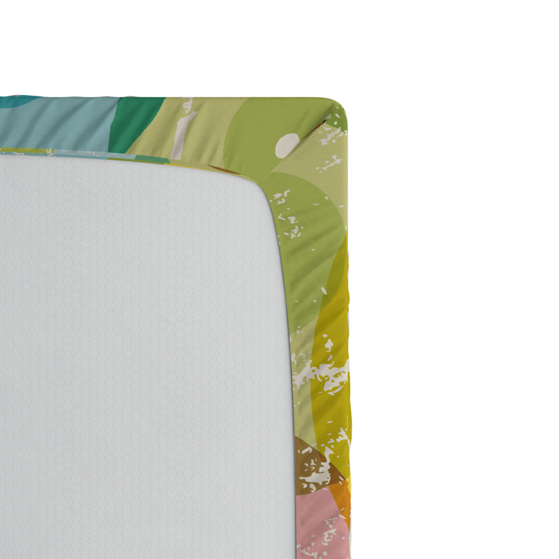 Microfiber Geometric Fitted Sheet, Full Fitted Sheet