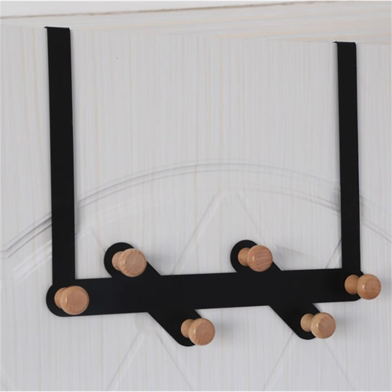 Crochet en fer sans porte, Noir, H 11,22 po x l 11,81 po x P 1,77 po