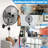  2 Pcs 20" Wall Mount Fan With 3-speed Options 85° Oscillation 30° Tilt 6 Ft Cord 