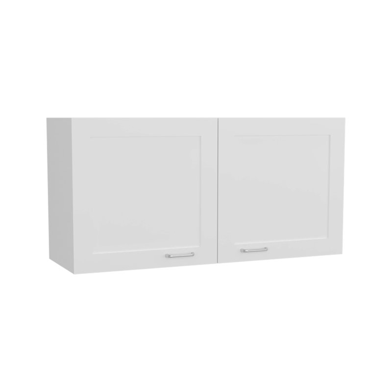 Armoire murale, 2 portes, blanc, Blanc