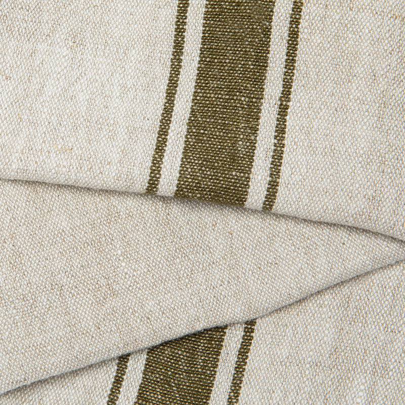 Marseille Square Napkin, Olive Green/Natural