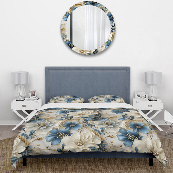 East Urban Home Milly No Floral Duvet Cover Set | Wayfair