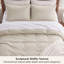 Ensemble de housse de couette à tissage gaufré 100% coton Essential Collection-106246731-109512983