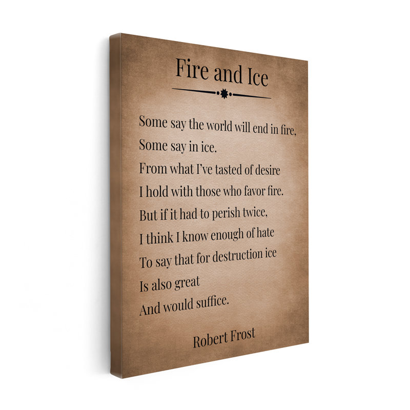 Feu et glace, Unframed, Canvas, 11"H x 14"W