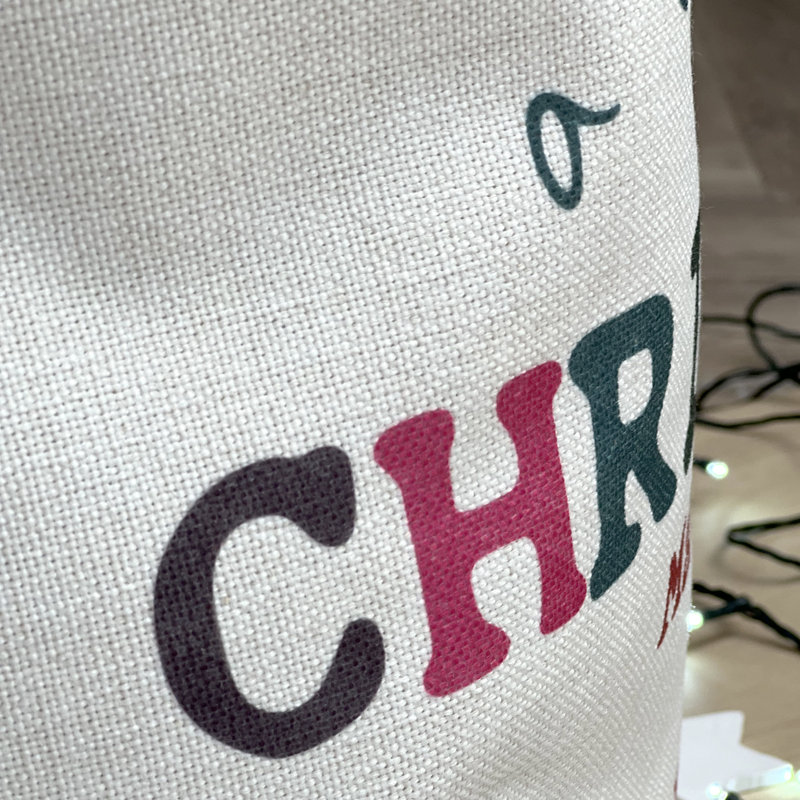 Colourful Christmas Personalised Santa Sack, Yes