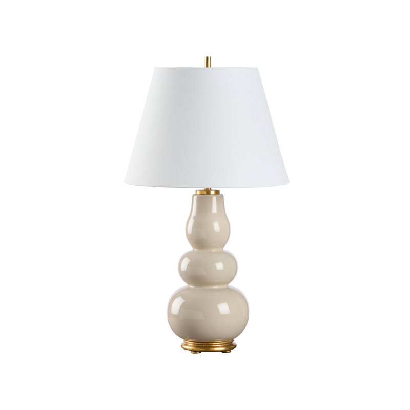 Denise Table Lamp, Beige/Gold