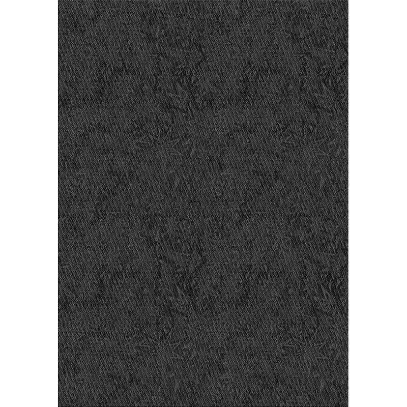 Tapis de zone noire à motifs, Rectangle 5 pi x 7 pi