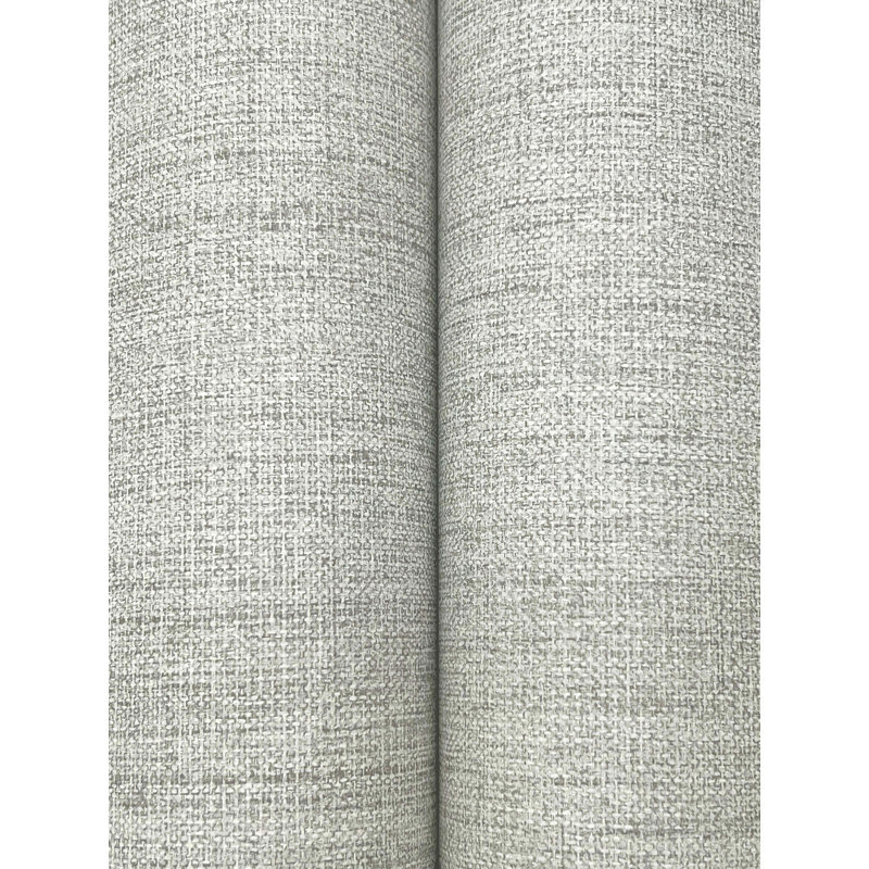 Papier peint Hillswick Tweed Pewter, Gris