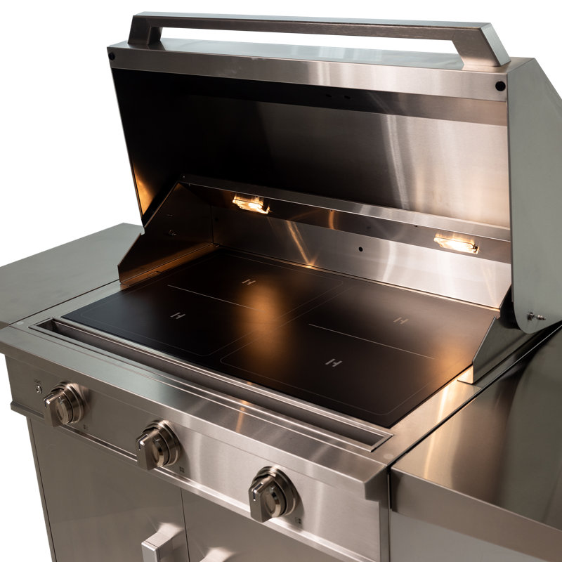 36 Inch Outdoor Built-In Induction Griddle, Stainless Steel
