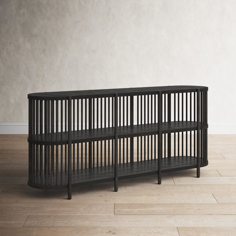 Charnock 72'' Wide Acacia Solid Wood, 32"H x 72"W x 18"D, Black Wash