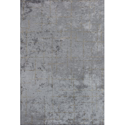 Rapture Beige Gray Geometric Luxury Area Rug