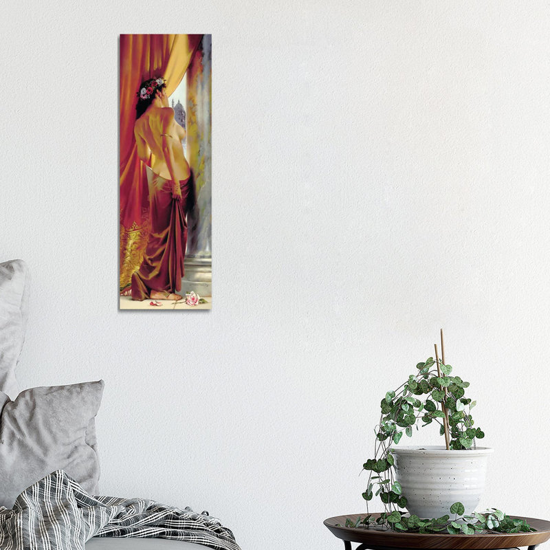 Venician Farewell by Maher Morcos - Wrapped Canvas Panoramic Painting, 30.48 cm H x 91.44 cm W x 3.175 cm D