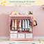 Children's Wardrobe with 3 Drawers and a Mirror-1038203911
