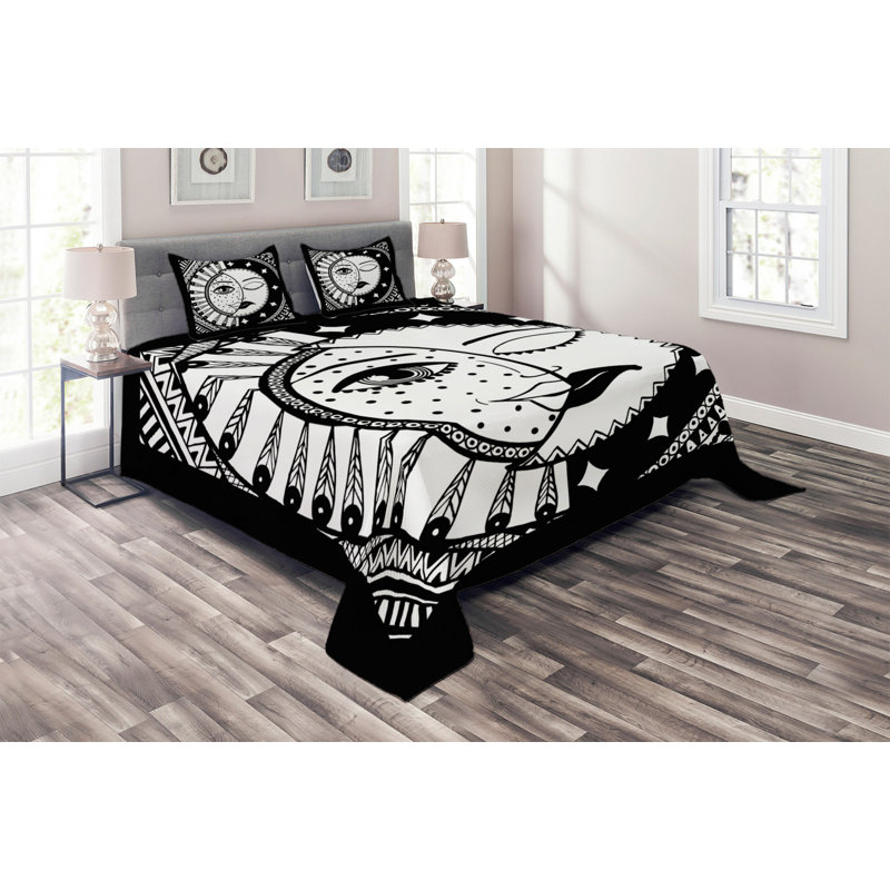 Polyester Coverlet, King Bedspread + 2 Shams