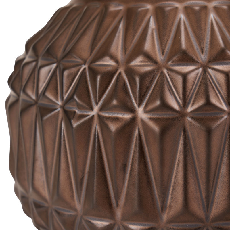 Afanasijs Ceramic Table Lamp, Brown, Natural