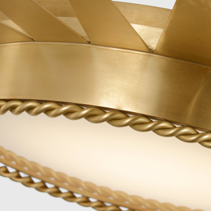 Soleil 1 - Light LED Semi Flush Mount by Suzanne Kasler
