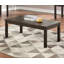Ensemble de tables basses de couleur espresso 3 pièces avec tables basses classiques et tables de bout 2X