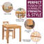 4 - Person Solid Oak Dining Set-91487056