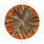 Pheasant Feathers Vegan Leather Round Pebble Placemat-1246054993