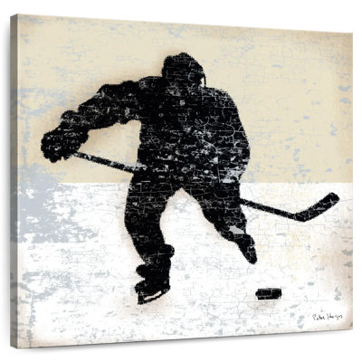 Joueur de hockey rétro