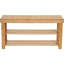 Banc de rangement en bambou avec 2 tablettes 
