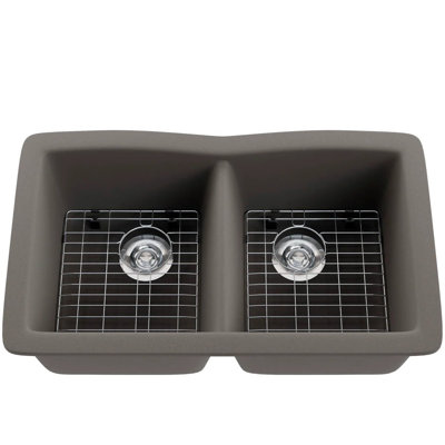 Double Bowl Undermount Granite Composite Kitchen Sink