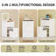 Meuble-lavabo 3 en 1 avec miroir ouvert