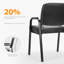 Chaise de salle d'attente empilable en cuir 22,24 po avec structure en métal-129964610