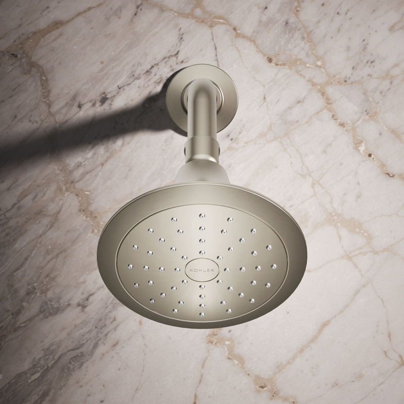 Forté 1.75 GPM Single-Function Showerhead with Katalyst(R) Air-Induction Technology, Vibrant Brushed Nickel