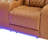 U8611 Camel Sectional With Power Headrest, Continuous Led And Speaker
