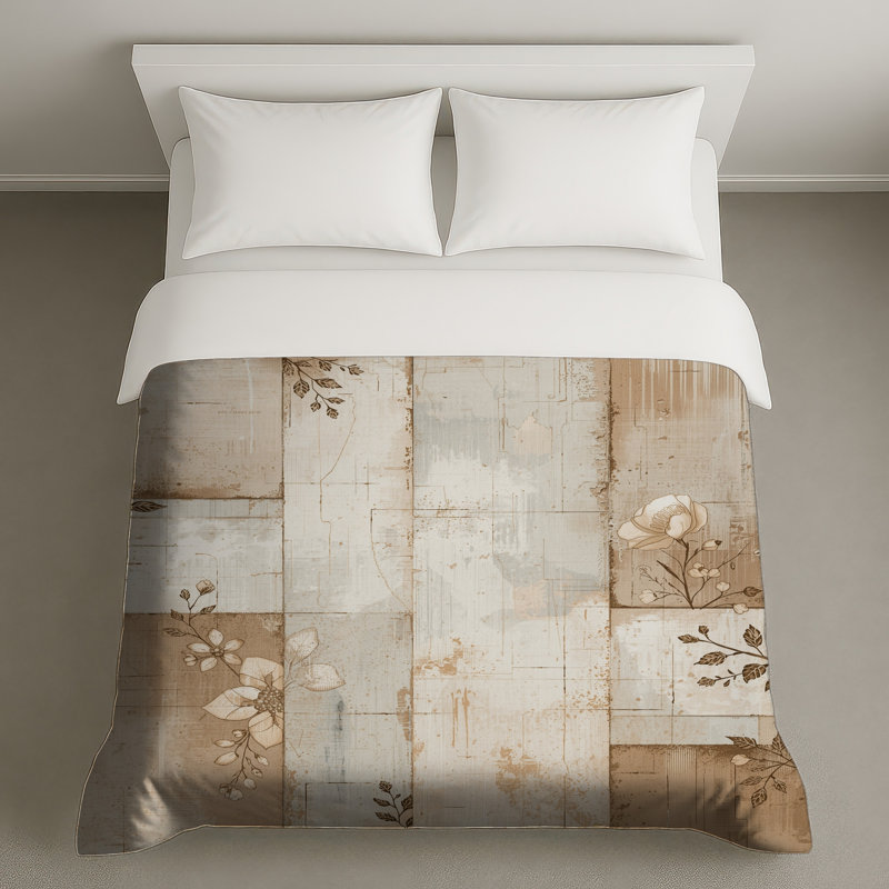 Floral Patchwork Collage Duvet Covers, Queen