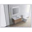 Meuble-lavabo à fixation flottante 36 po avec porte à fermeture en douceur et 2 portes Modern Design-1650666250