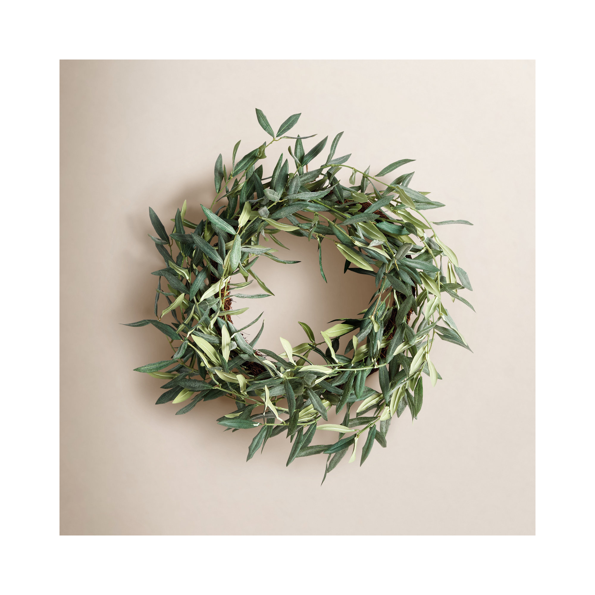 Faustina 22" Polyvinyl Chloride (PVC) Wreath