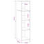  Highboard with Shelf with Storage Engineered Wood Furniture Modern-2037716194