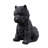 Terrier Flower Planter Black Plant Pot