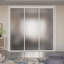 3 portes de placard coulissantes en verre givré, paravent-55388065-55388057