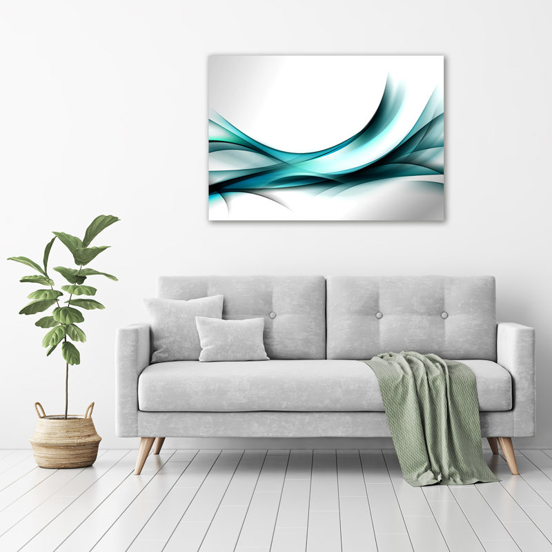 Waves Abstraction - Wrapped Canvas Print