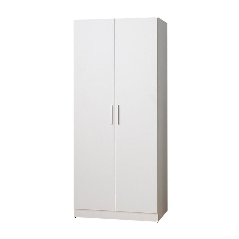 Armoire à chaussures haute avec six tablettes, Blanc