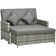 Kyshawn 130cm Wide Outdoor Garden Loveseat with Cushions