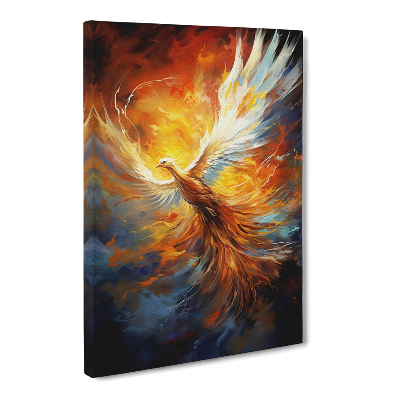 Phoenix Gestural - No Frame Print, 50cm H x 35cm W x 3cm D