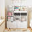 47.8In Kids Bookshelf With Drawers Modern Bookcase