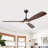 60" 3 - Blade Propeller Ceiling Fan With LED Lights And Remote Control-560736065