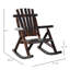 Chaise berçante d'extérieur en bois Outsunny-347771801